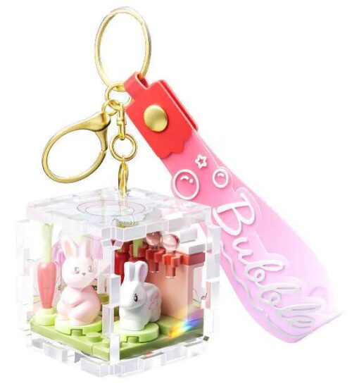 Móc khóa Thỏ Sao Trăng Wonder Moon 802061, bộ đồ chơi móc khóa lắp ghép hình thỏ dễ thương cho con gái 14 tuổi, giá tốt.