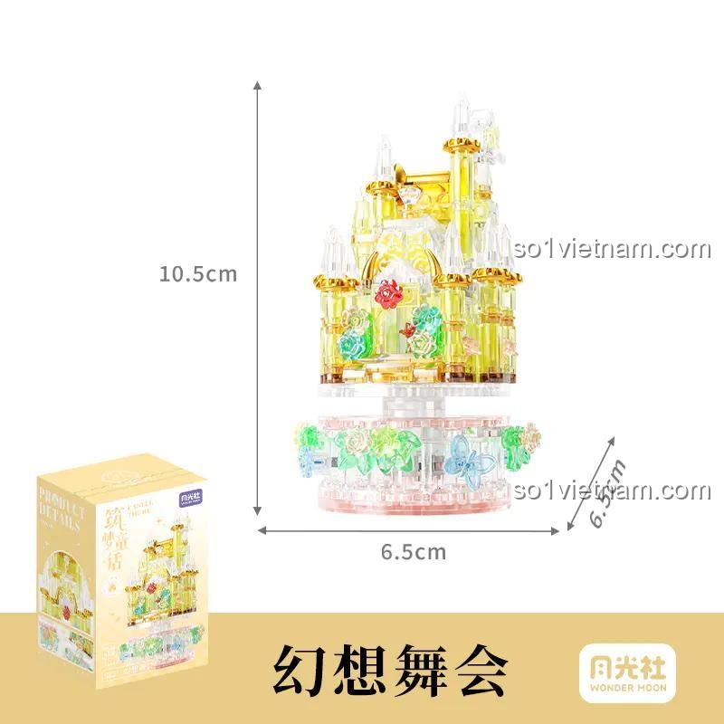 Đồ chơi mô hình Lâu đài công chúa Wonder Moon 802068 với kích thước mô hình và hộp, chất lượng cao, đáng tiền cho bé gái 14 tuổi.