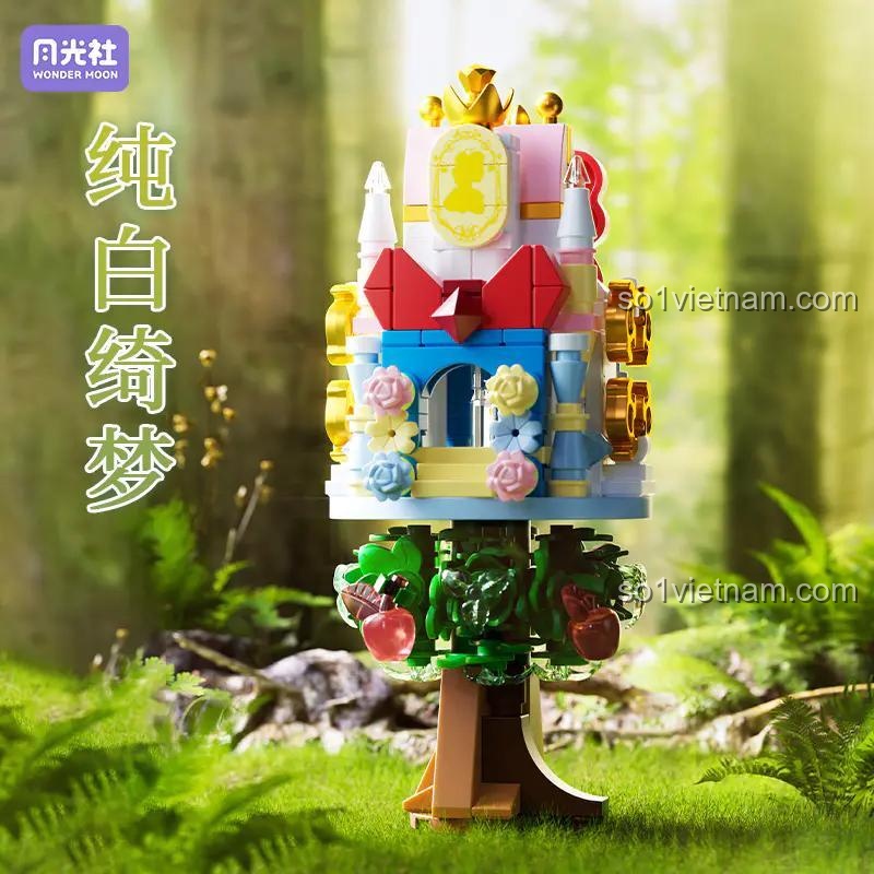 Đồ chơi mô hình Lâu đài hoa Wonder Moon 802071, mô hình trang trí đẹp mắt, cho con gái 14 tuổi, giá tiết kiệm.