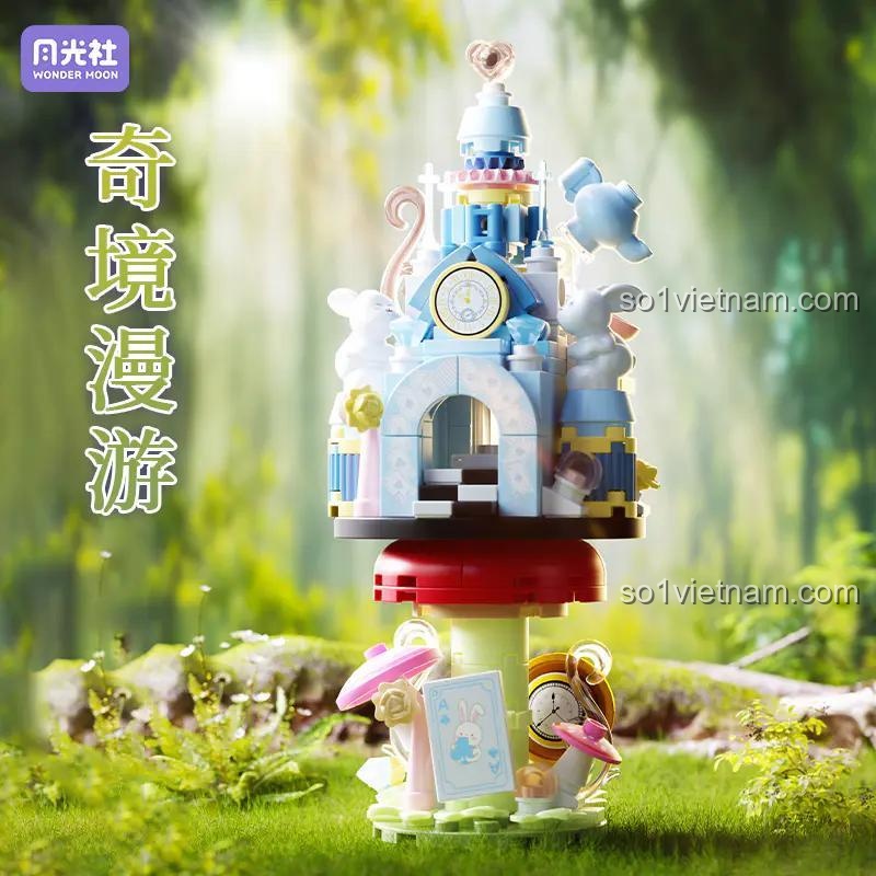 Đồ chơi mô hình Lâu đài kỳ ảo, chi tiết trong suốt, đồ chơi sáng tạo cho con gái 14 tuổi, giá bình dân.