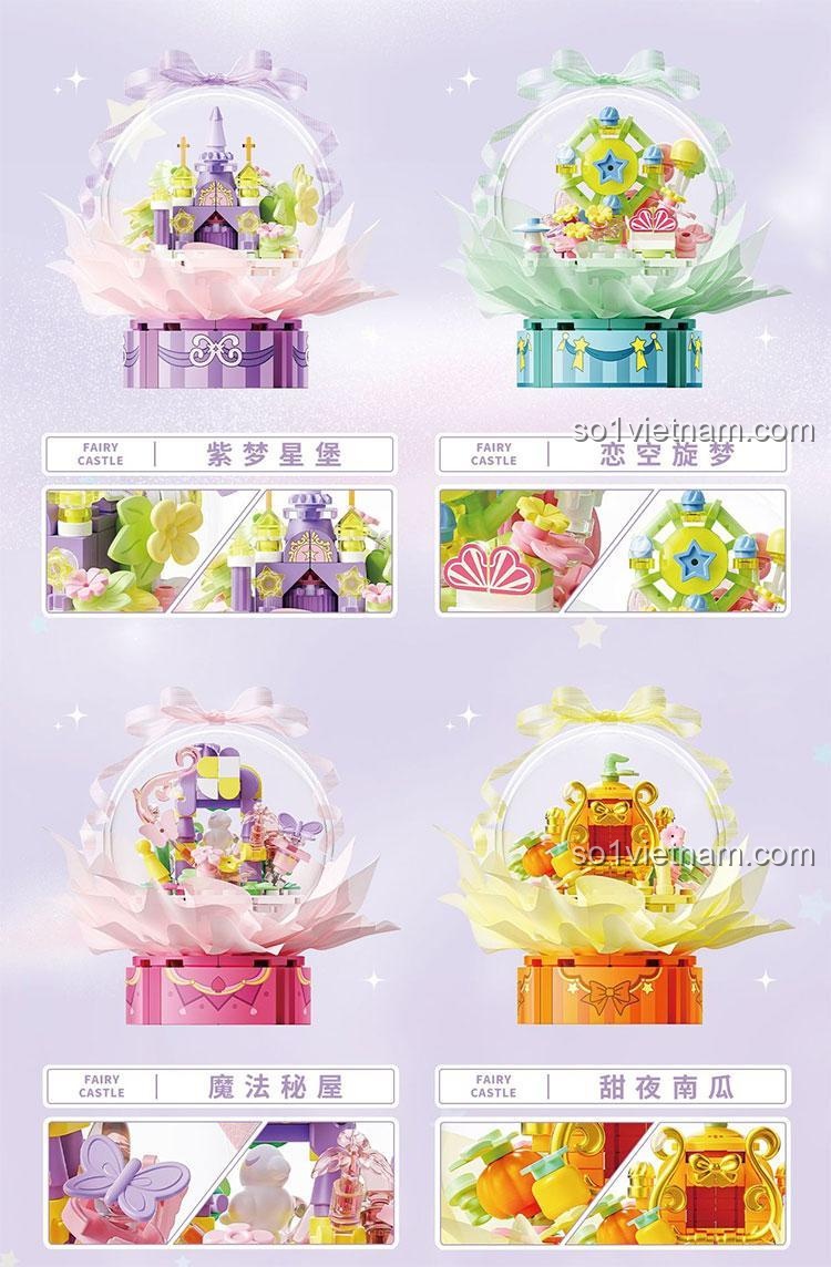 Đồ chơi xếp hình 802093 Mô hình Lâu đài Cổ tích, chi tiết các mẫu, đồ chơi mô hình 2093 Đồ chơi Hộp mù Cổ tích đáng tiền