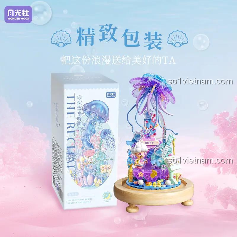 Hộp sản phẩm sang trọng của đồ chơi mô hình Wonder Moon 804238, món quà tặng tinh tế và ý nghĩa cho các dịp đặc biệt.