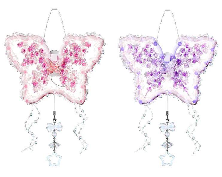 Bộ đồ chơi Đèn Ngủ Bướm Sao Trăng Wonder Moon 804248 đèn LED hình bướm hồng và tím, phát triển trí tuệ, giá tốt cho bé gái 8 tuổi.