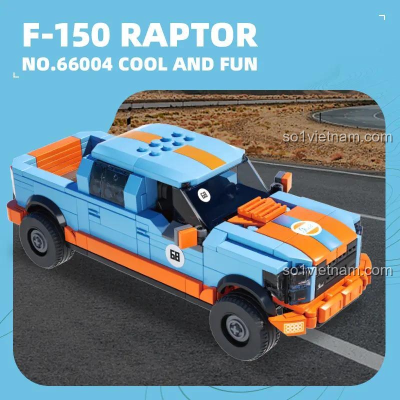 Mô hình xe bán tải Ford F-150 Raptor 004 Xbert, đồ chơi lắp ghép "Cool and Fun", mang lại trải nghiệm sáng tạo cho con trai 14 tuổi.