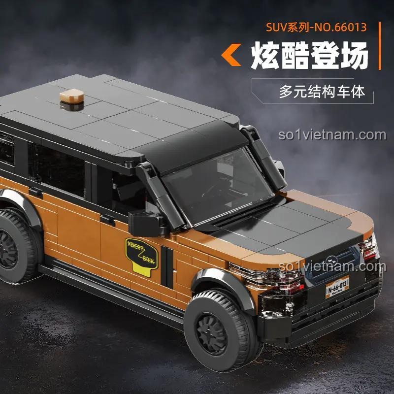 Bộ lắp ghép Xbert 66013 Xe SUV Land Rover P400 với kiểu dáng độc đáo, đồ chơi lắp ráp 398 chi tiết cho con trai 14 tuổi, giá rẻ.