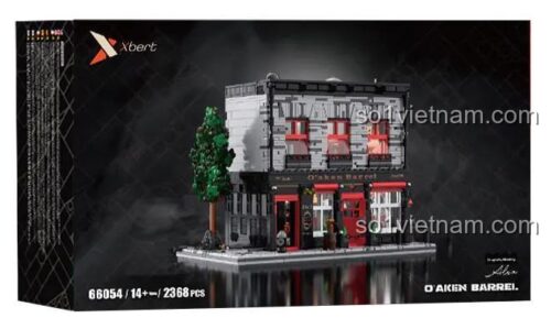Hộp sản phẩm đồ chơi mô hình Xbert 66054 Quán rượu O'aken Barrel với 2368 mảnh ghép, giá tốt.