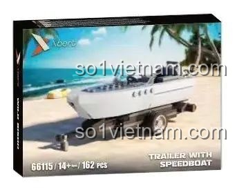 Hộp đựng bộ lắp ghép Xe Tải Chở Thuyền Máy Xbert 66115, đồ chơi xây dựng xe tải chở thuyền máy tương thích LEGO®, cho bé trai 14 tuổi, giá tốt