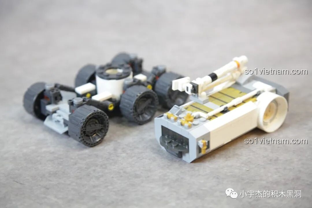 Xe Di Động Căn Cứ Mặt Trăng SEMBO 107106 đã hoàn thành, góc nhìn bên cạnh, chi tiết sắc nét.