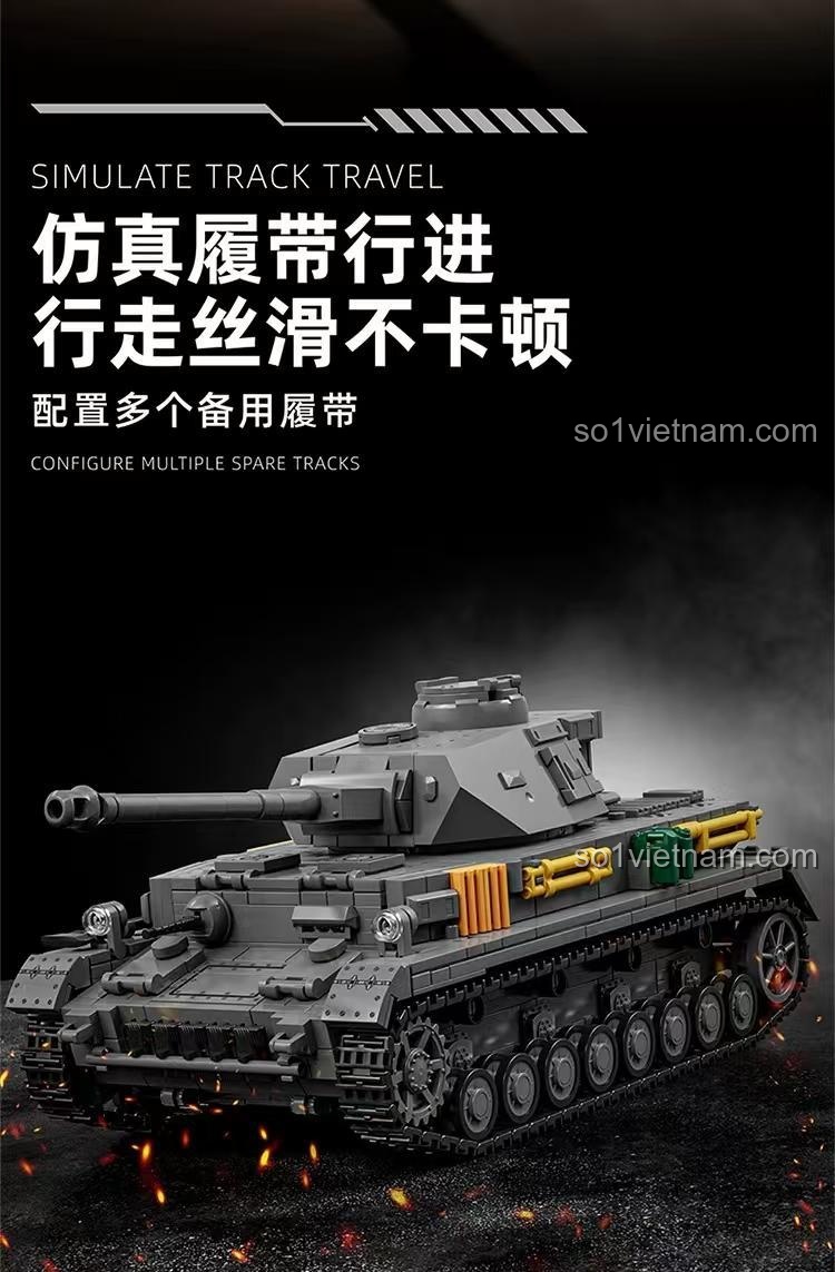 Xe tăng Panzer IV Ausf. F2 bánh xích 12GO 97003