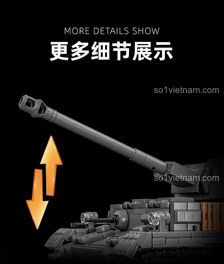Xe tăng Panzer IV Ausf. F2 với minifigures 12GO 97003