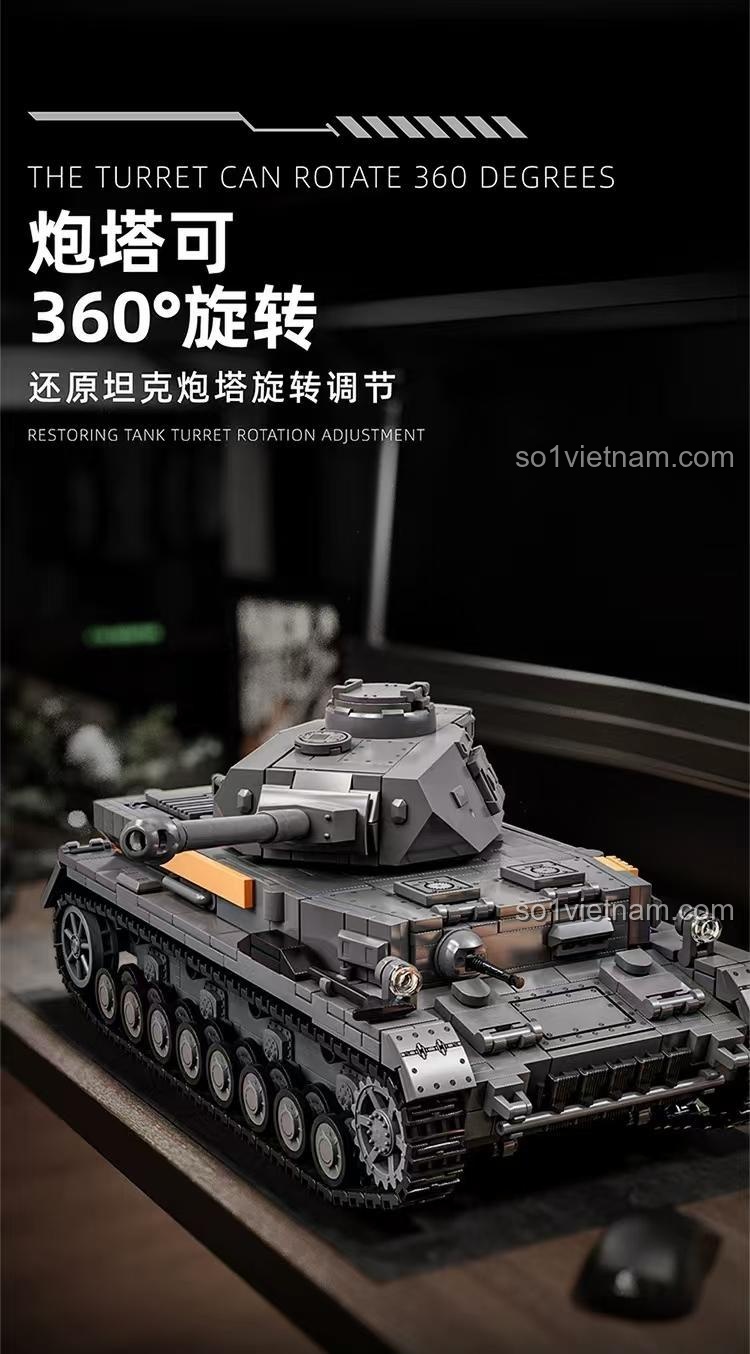 Xe tăng Panzer IV Ausf. F2 xoay tháp pháo 12GO 97003
