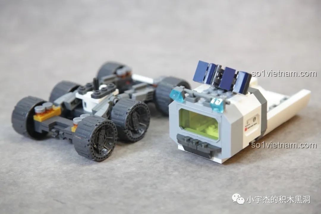 Mô hình Xe Vận Tải Mặt Trăng SEMBO 107107 hoàn chỉnh, góc chụp ấn tượng, sẵn sàng vận chuyển.