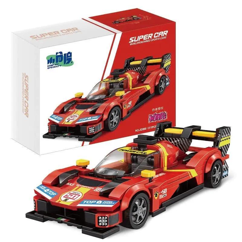 Hộp bộ đồ chơi xe đua Le Mans Ferrari JD060 小角度