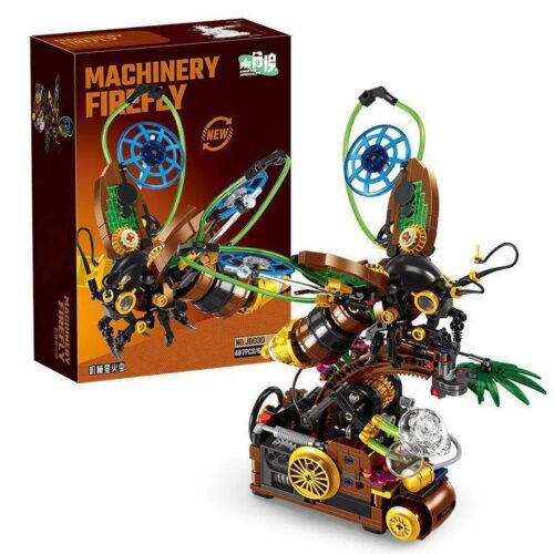 Bộ lắp ghép Cơ Khí Đom Đóm 小角度 JD030, Đom Đóm Steampunk, 487 mảnh, Đồ chơi mô hình Steampunk cho bé 6 tuổi