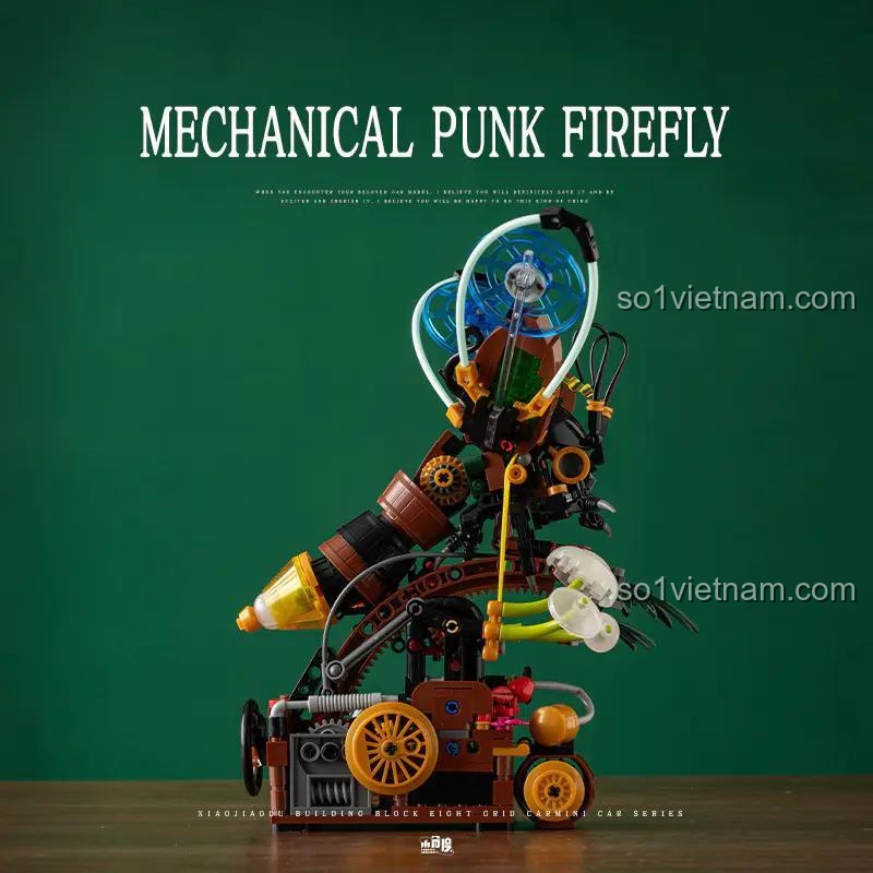 Mô hình Cơ Khí Đom Đóm 小角度 JD030, Đom Khí Steampunk, 487 mảnh, Đồ chơi mô hình Steampunk cho bé 6 tuổi