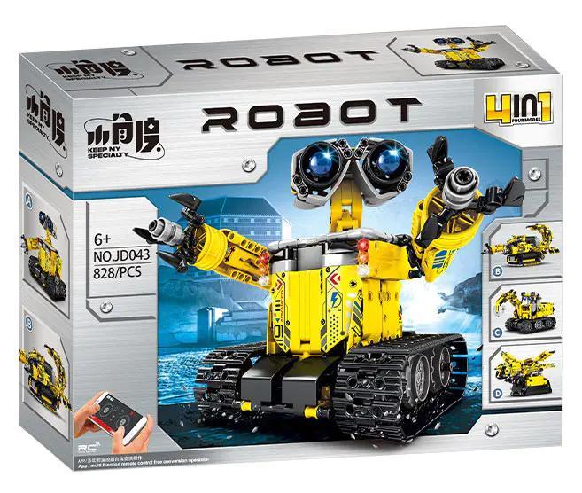 Hộp bộ lắp ghép Robot WALL-E XiaoJiaoDu JD043, đồ chơi lập trình cho bé trai 8 tuổi giá rẻ