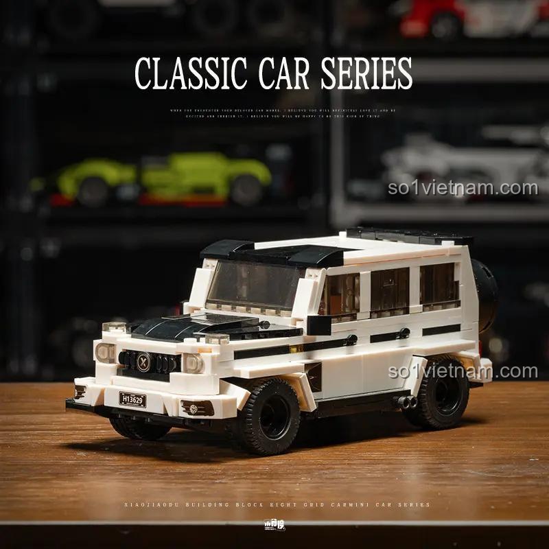 Bộ lắp ráp Xe Jeep Địa Hình "Đại G" Xiaojiaodu JD065, mô hình xe địa hình, 424 mảnh ghép, chất liệu ABS an toàn, cho bé trai 6 tuổi