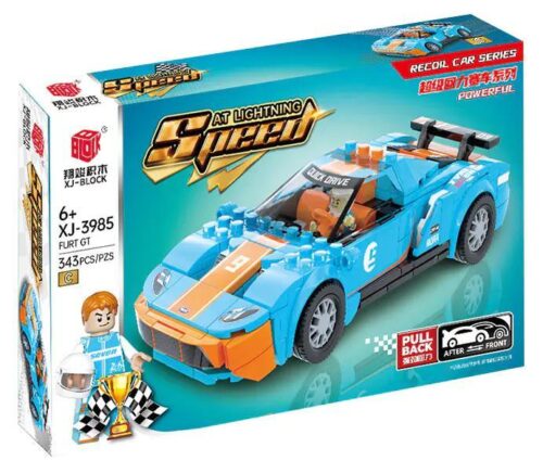 Hộp sản phẩm bộ đồ chơi lắp ráp siêu xe Ford GT XJ-3985C