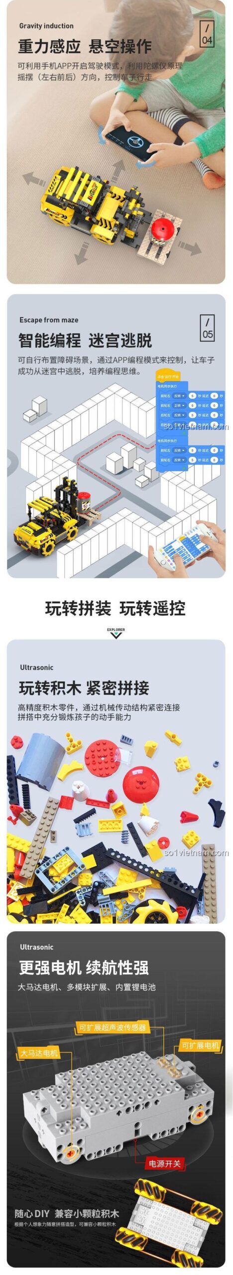 Xe nâng lập trình điều khiển từ xa Xuan Kong BC-12, điều khiển qua ứng dụng điện thoại, lập trình dễ dàng