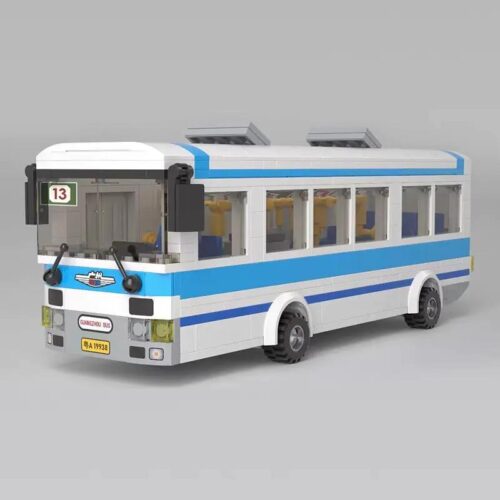 Mô hình xe buýt Guangzhou Bus cổ điển màu trắng xanh dương, số chi tiết 545 mảnh, độ tuổi 14, dành cho bé trai, giá tốt, chất lượng cao, đồ chơi lắp ráp