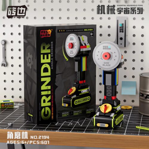 YES BRICK 2194 Máy Mài Góc Bộ Đồ Chơi Lắp Ghép 601 Mảnh