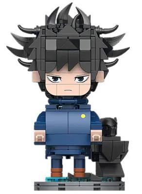 Mô hình Megumi Fushiguro lắp ráp từ bộ đồ chơi Yolopark 40006, nhân vật anime Jujutsu Kaisen, phù hợp cho bé trai 6 tuổi, đồ chơi xếp hình mini block