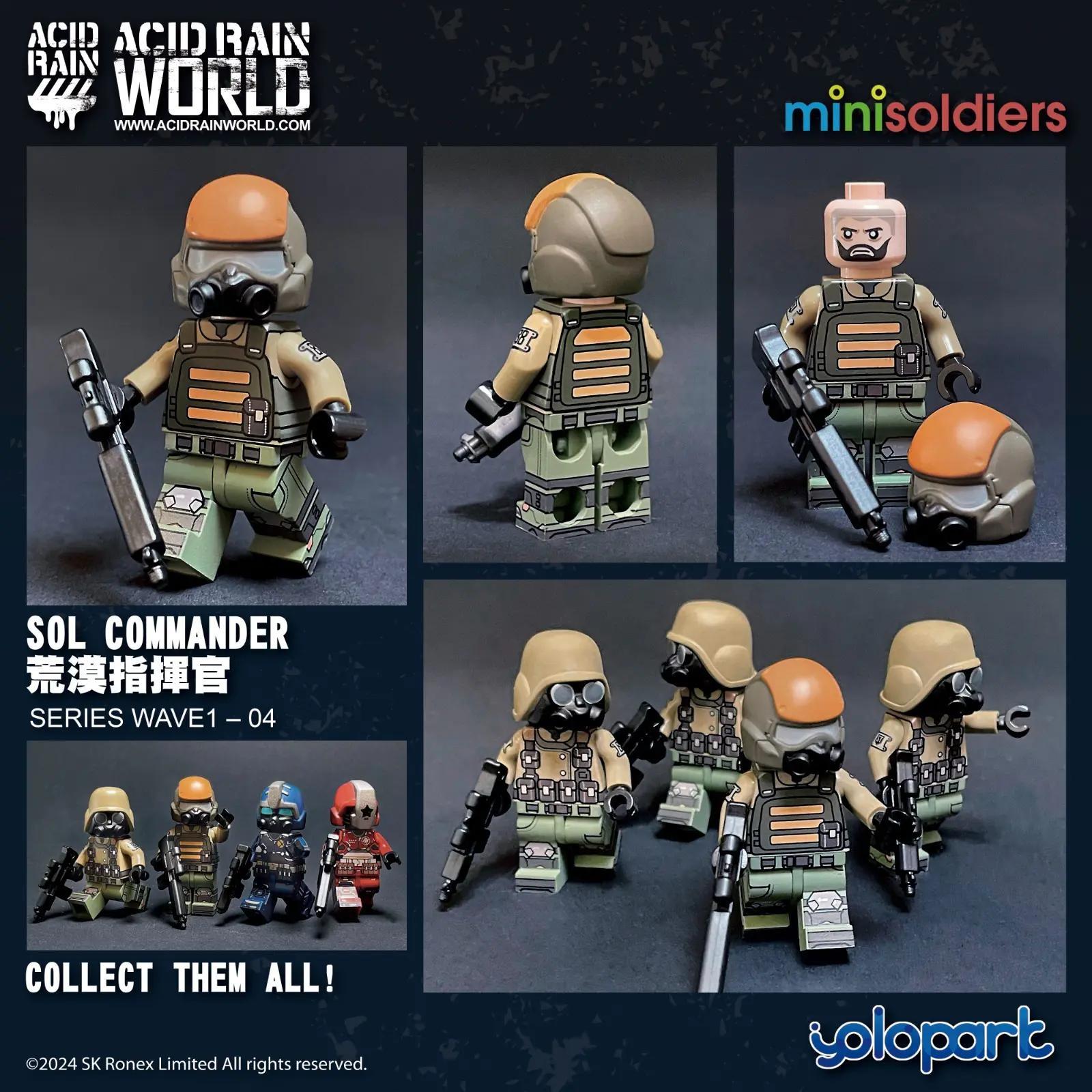 Yolopark 【未知】SOLCommander - Minifigure SOL Commander, Chỉ huy sa mạc, chiến binh, đồ chơi lắp ghép, tương thích LEGO®, giá tốt, cho bé trai 14 tuổi