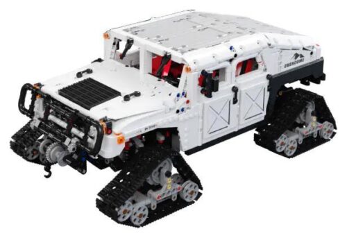 Xe Hummer Bánh Xích Yongle Xing 11044 điều khiển từ xa, tỉ lệ 1:8, 3088 chi tiết, màu trắng