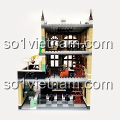 Góc nhìn toàn cảnh Bộ lắp ghép Tòa nhà phố cổ Zhe Gao QL0935, thiết kế chi tiết, phù hợp cho trẻ em 6 tuổi, giá hời.