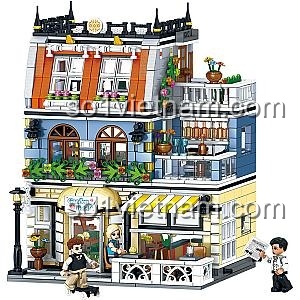 Đồ chơi lắp ghép lâu đài Frozen, mô hình công chúa.