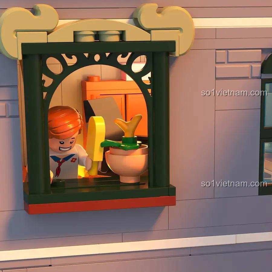 Ban công trong bộ lắp ghép ZHEGAO 612015 Phố Cổ