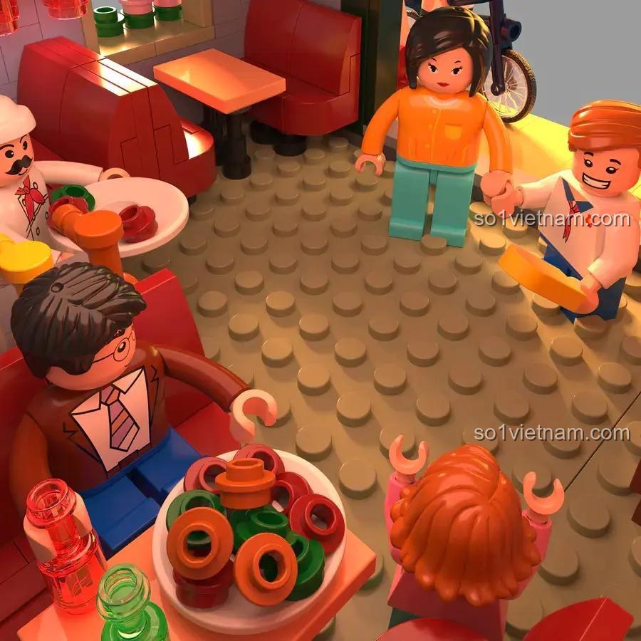 Toàn cảnh bộ lắp ghép ZHEGAO 612015 Phố Cổ