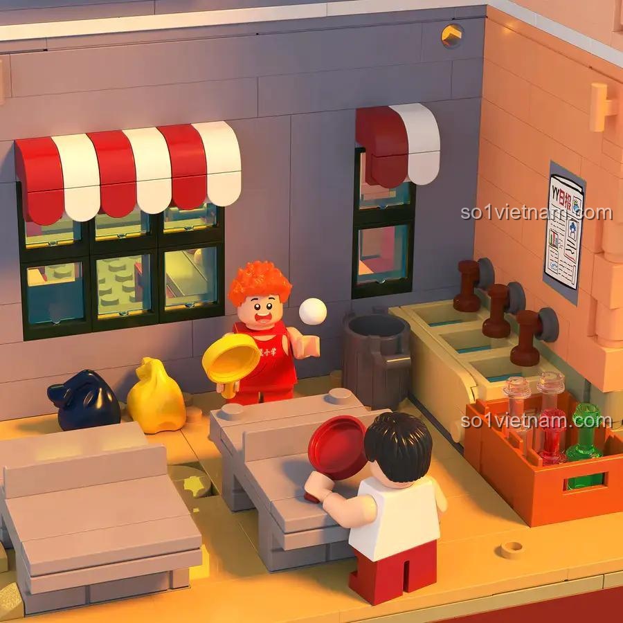 Khu vườn trong bộ lắp ghép ZHEGAO 612015 Phố Cổ