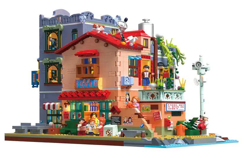 Bộ lắp ghép ZHEGAO 612015 Phố Cổ