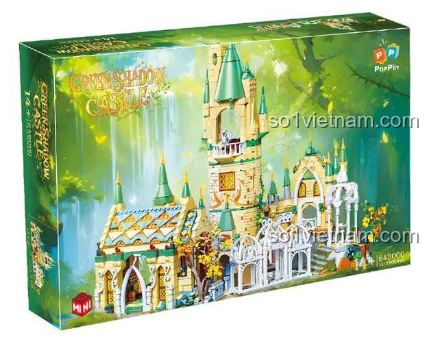 Hộp sản phẩm Lâu Đài Bóng Đêm Xanh ZHEGAO 643000