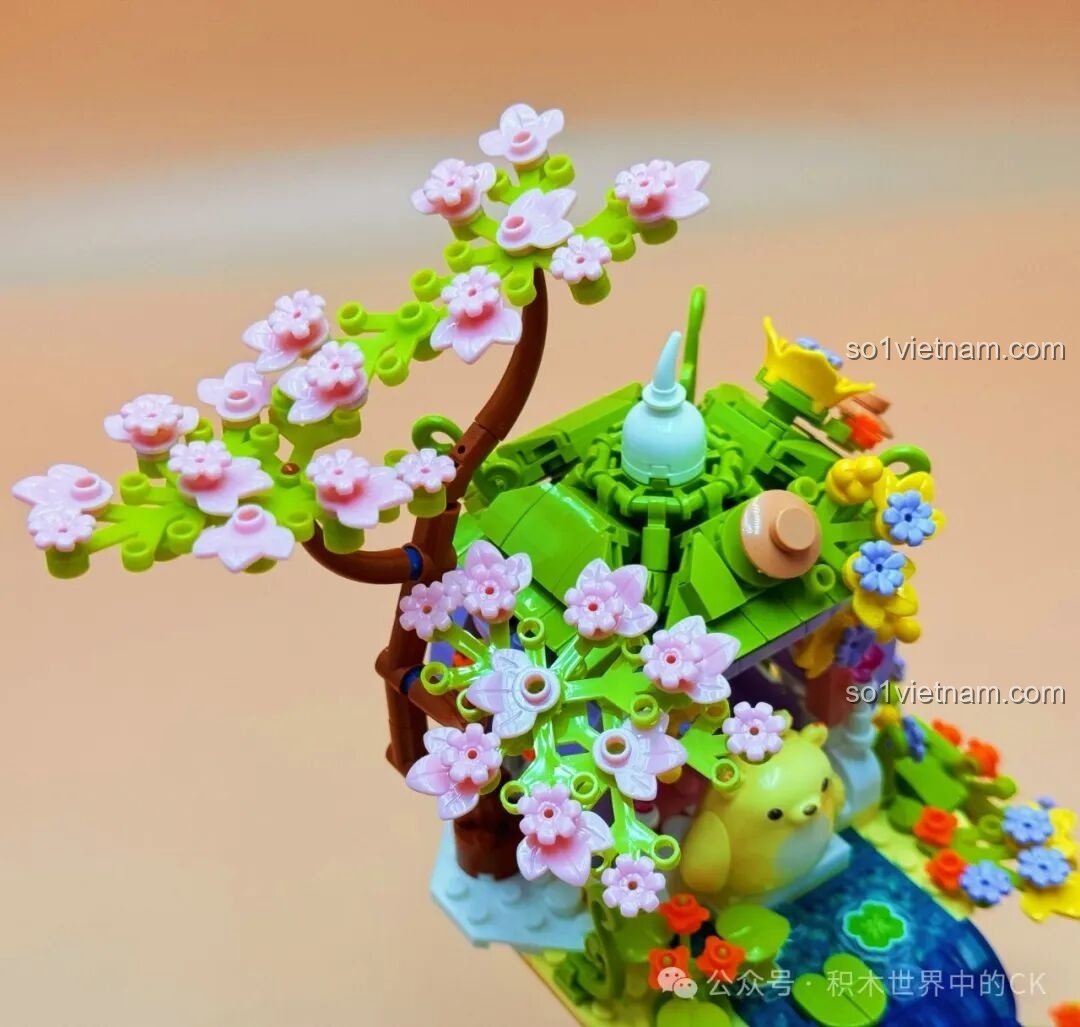 Chi tiết quạt gió và hoa hướng dương trong bộ ZHEGAO 661007 