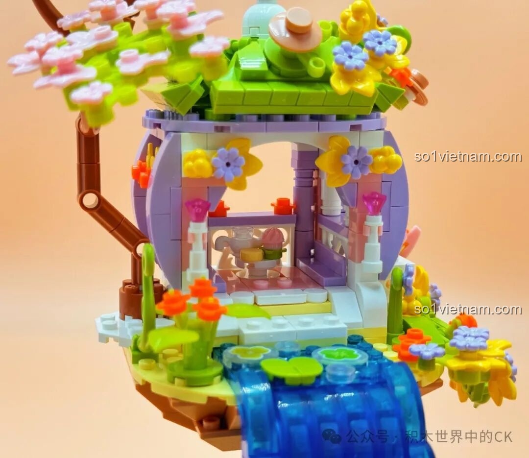 Chi tiết hoa và lá trang trí cho bộ ZHEGAO 661007 