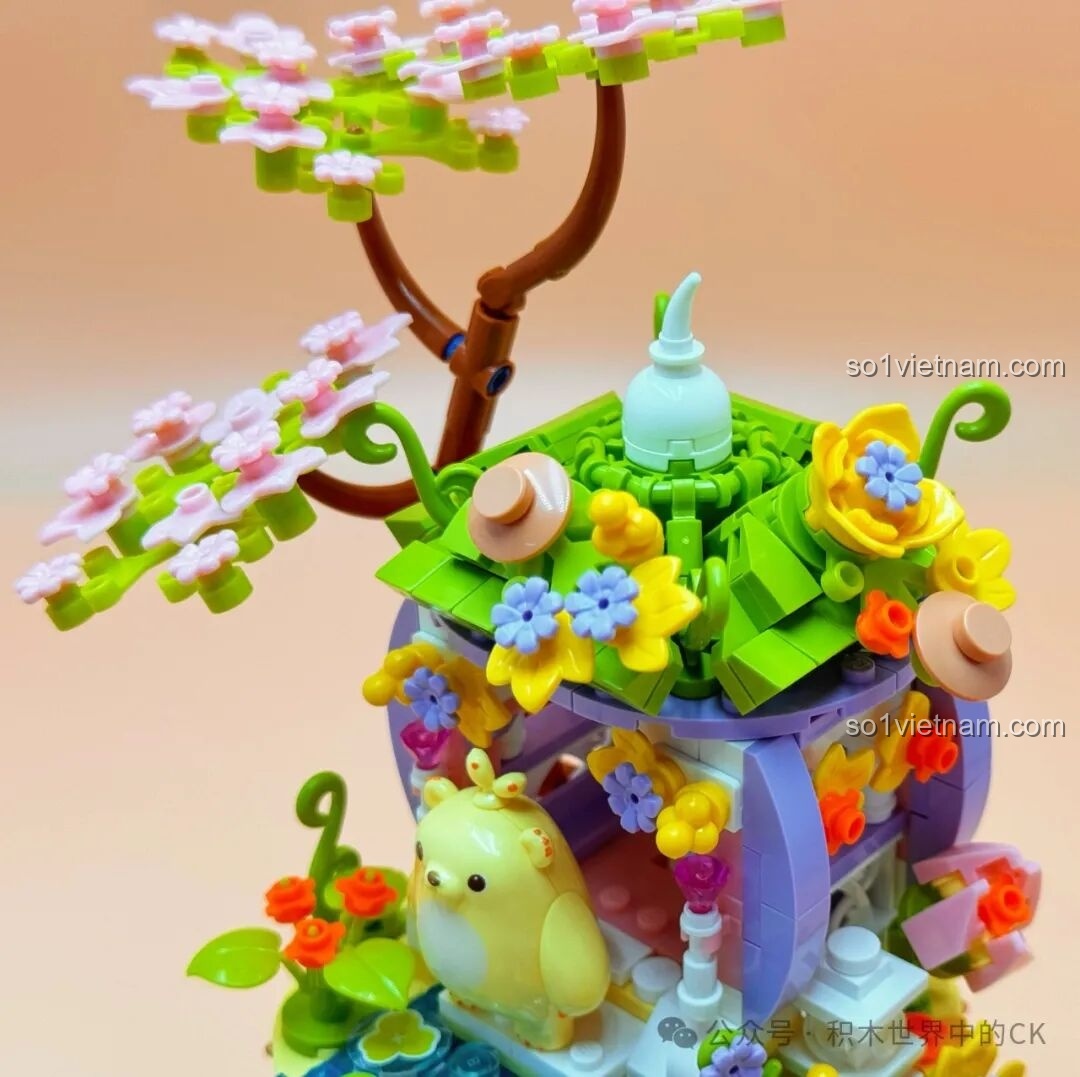 Chi tiết ngôi nhà trên cao của bộ ZHEGAO 661007 