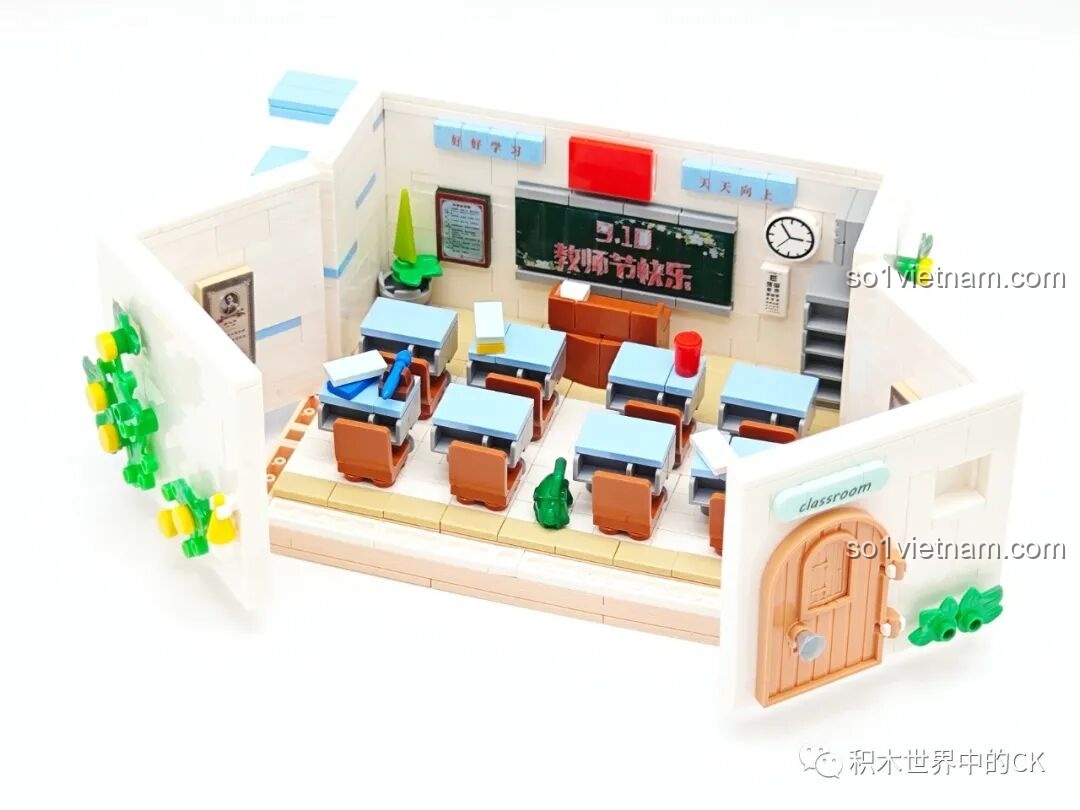 Hoàn thiện không gian lớp học của bộ ZHEGAO 663016 Vườn Trí Tuệ