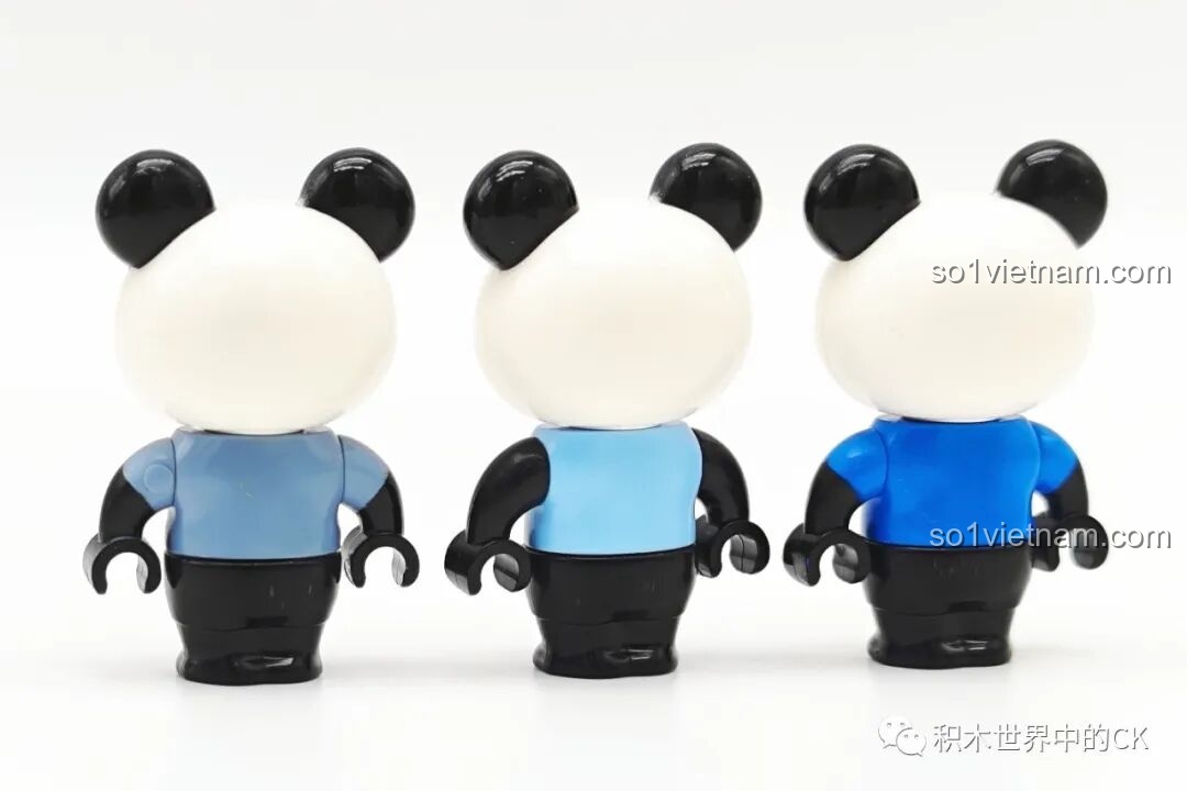 Nhân vật gấu trúc trong bộ ZHEGAO 663016 Vườn Trí Tuệ