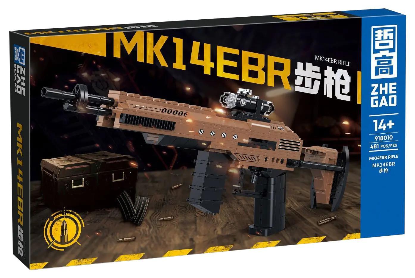 Hộp sản phẩm bộ lắp ghép súng MK14EBR Rifle ZHEGAO 918010