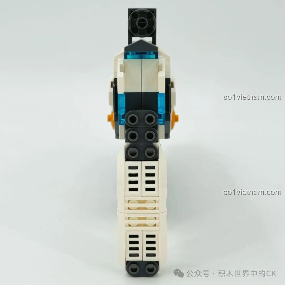 bộ lắp ghép Mô hình súng trường điện từ Bạch Dương ZHEGAO 918019, mô hình hoàn thiện, màu sắc chủ đạo trắng xám