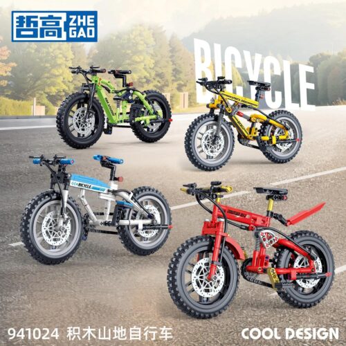 ZHEGAO 941024 Bộ lắp ghép Xe đạp địa hình 4 kiểu lắp ráp - Tổng thể các mẫu