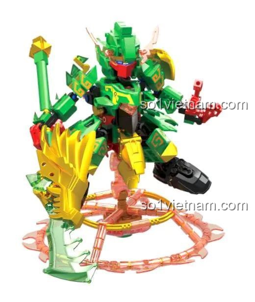 bộ lắp ráp Mecha Quan Vũ ZHEGAO, đồ chơi thông minh phát triển tư duy.