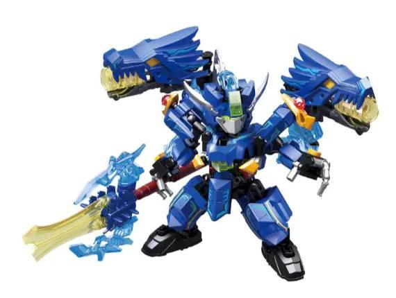 Ảnh chính diện bộ lắp ráp Robot Triệu Vân ZHEGAO GZ2005. Đồ chơi mô hình Mecha Triệu Vân Tử Long với 352 mảnh ghép, có chi tiết dạ quang, dành cho bé trai từ 6 tuổi, giá rẻ.