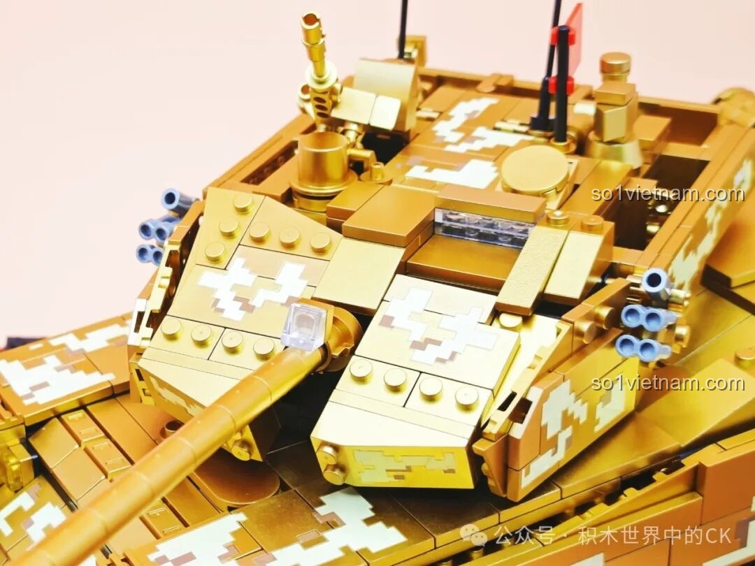 Chi tiết các bộ phận nhỏ trên tháp pháo xe tăng 99A ZHEGAO GZ2008.