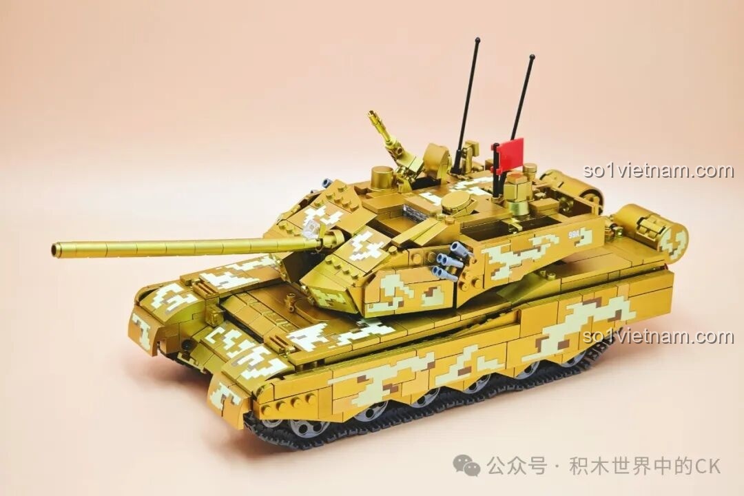 Lắp ráp tháp pháo và các chi tiết vũ khí cho xe tăng 99A ZHEGAO GZ2008.