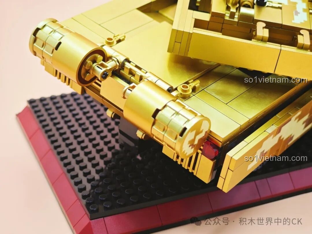 Mô hình xe tăng 99A Vàng Hoàng Kim ZHEGAO GZ2008 - một tác phẩm nghệ thuật.