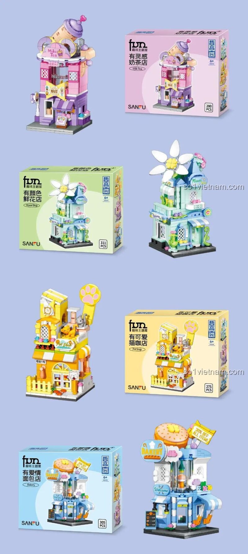 Cửa hàng chủ đề Sanfu Zhegao GZ 6118 giá bình dân cho bé gái 6 tuổi