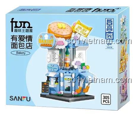 bộ lắp ghép Tiệm bánh ngọt GZ 6118 đáng tiền cho bé gái 6 tuổi